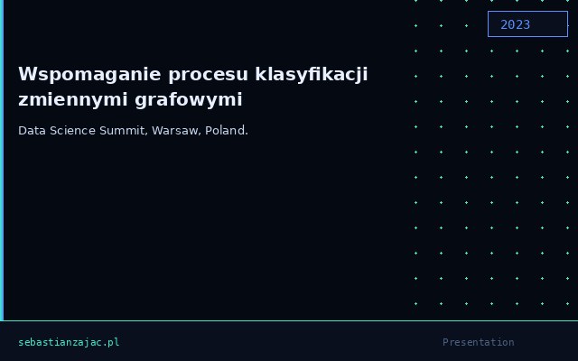 Wspomaganie procesu klasyfikacji zmiennymi grafowymi