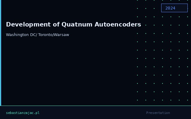 Development of Quatnum Autoencoders