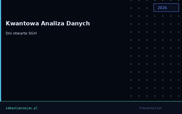 Kwantowa Analiza Danych